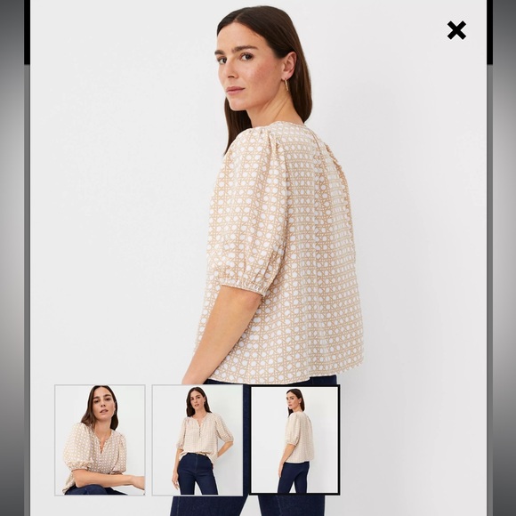 NWT Ann Taylor Button Popover, XXS - Picture 6 of 7